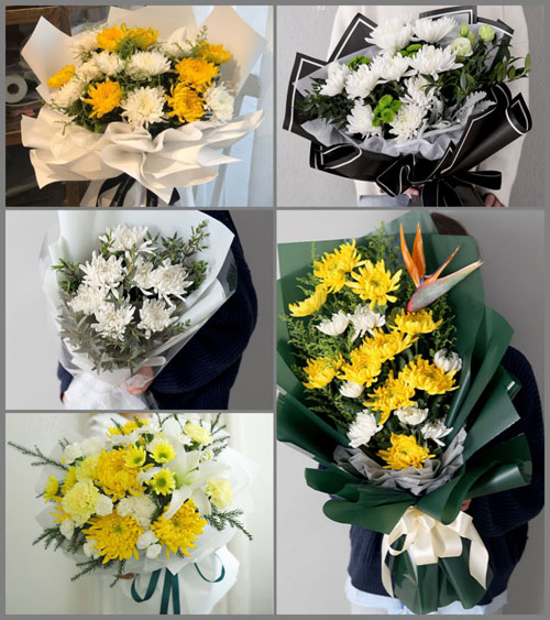 天津蓟州区西龙虎峪镇白事花束代送